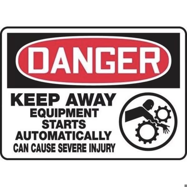 Accuform OSHA WARNING Safety Sign AUTHORIZED SHMADM322XL - main